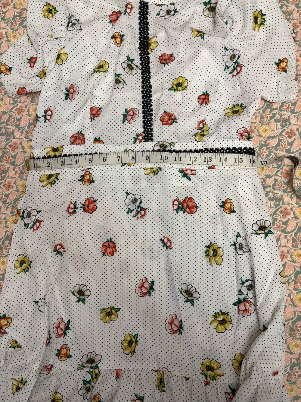 Floral Polka Dot Dress - Picture 5 of 8